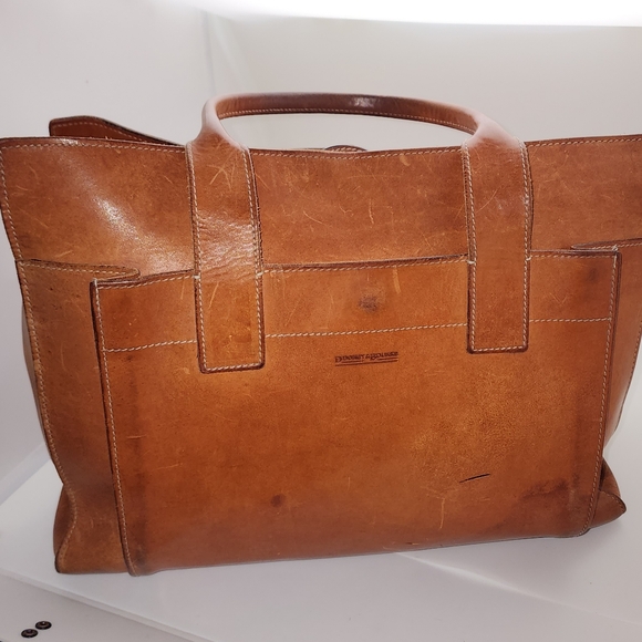 Dooney And Bourke Vintage Alto Executive Cognac Tote And Wallet - Picture 6 of 17